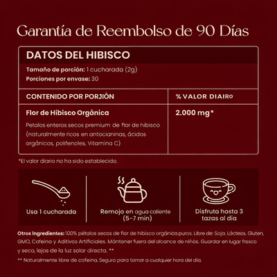 Té de Hibisco en Bolsitas