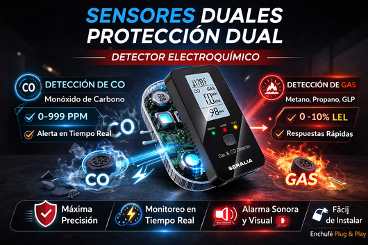 Detector de CO 4 en 1