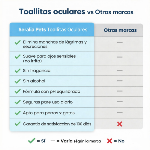 Kit de toallitas para los ojos para mascotas