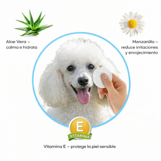 Kit de toallitas para los ojos para mascotas