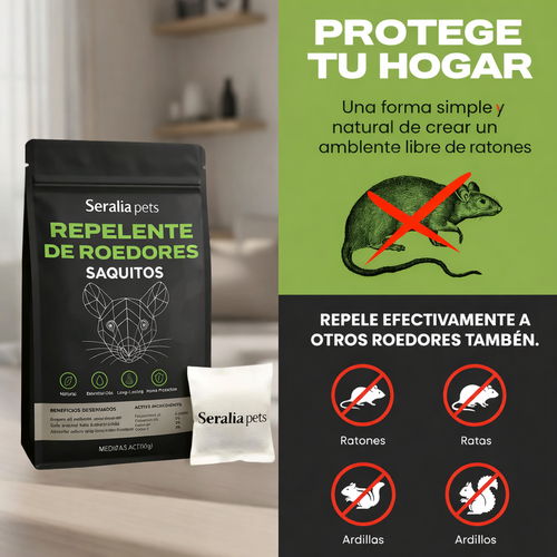 Bolsas repelentes de roedores