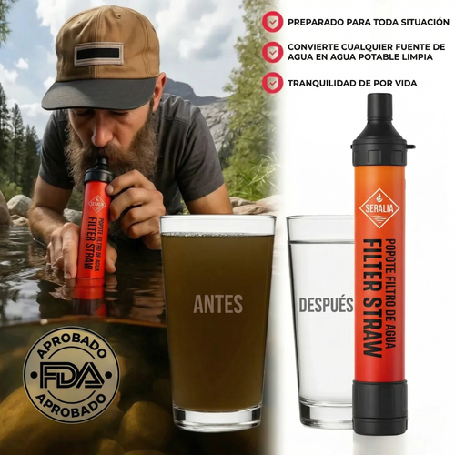 Filtro de agua de emergencia