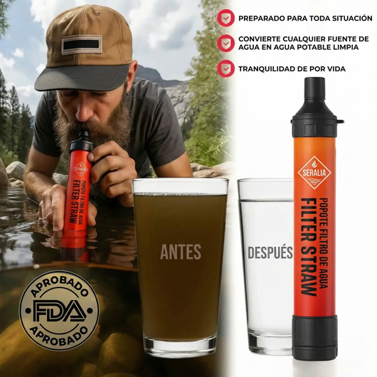 Filtro de agua de emergencia