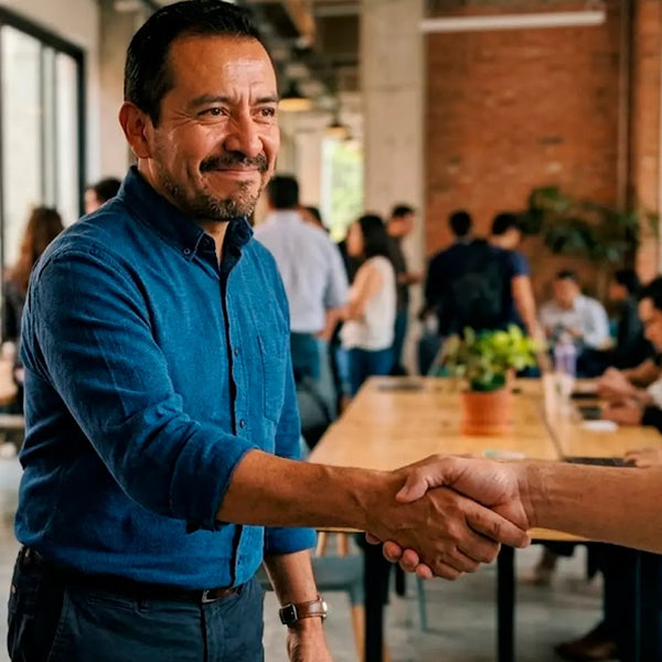 Escondes los dedos al dar la mano